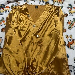 Elegant mustard blouse